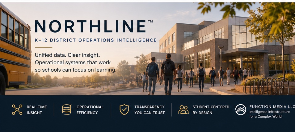 NORTHLINE K 12 district operations banner by Function Media LLC